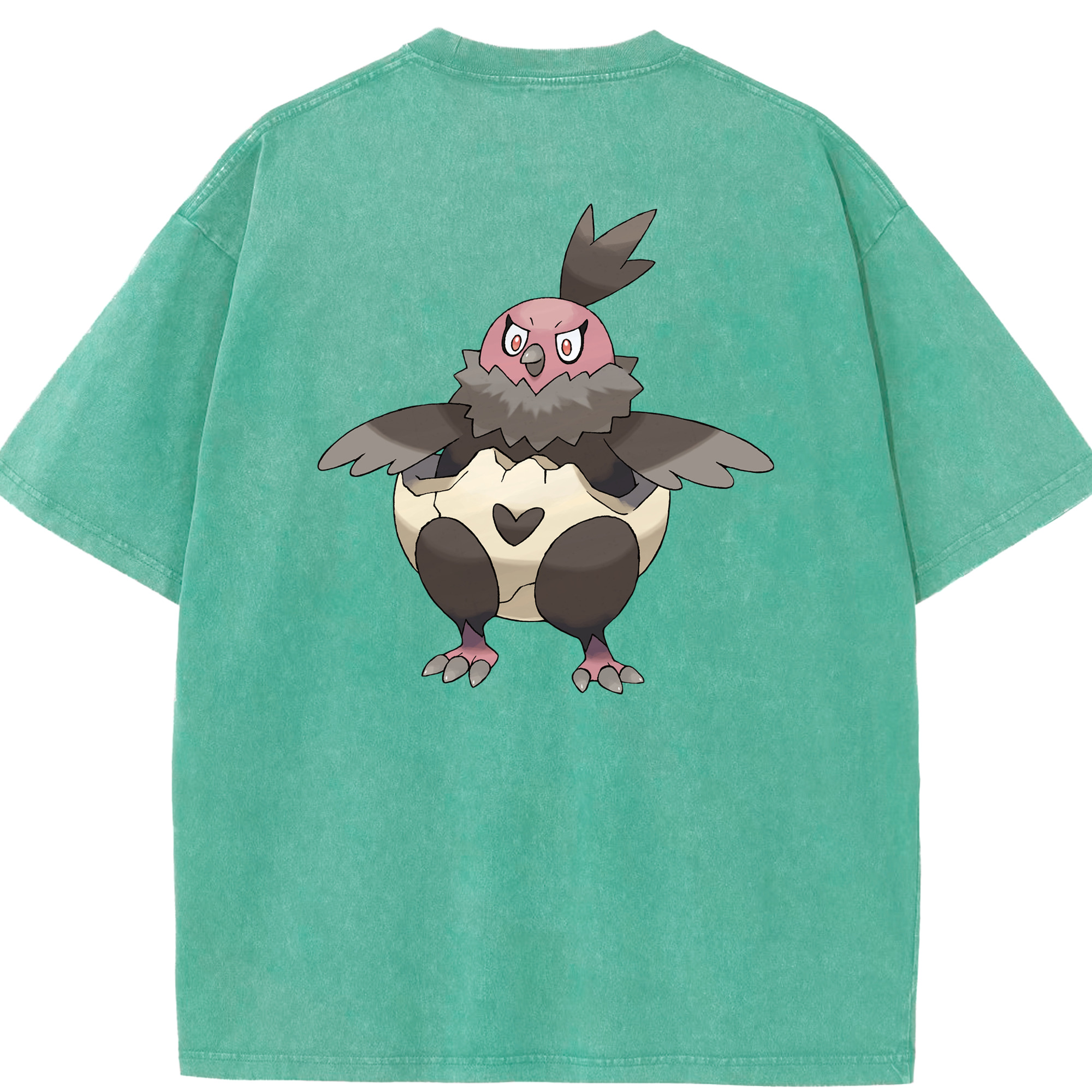 （画像用） ポケットモンスター Pokémon 綿100% ヴィンテージ風 半袖Tシャツ（背面プリント）